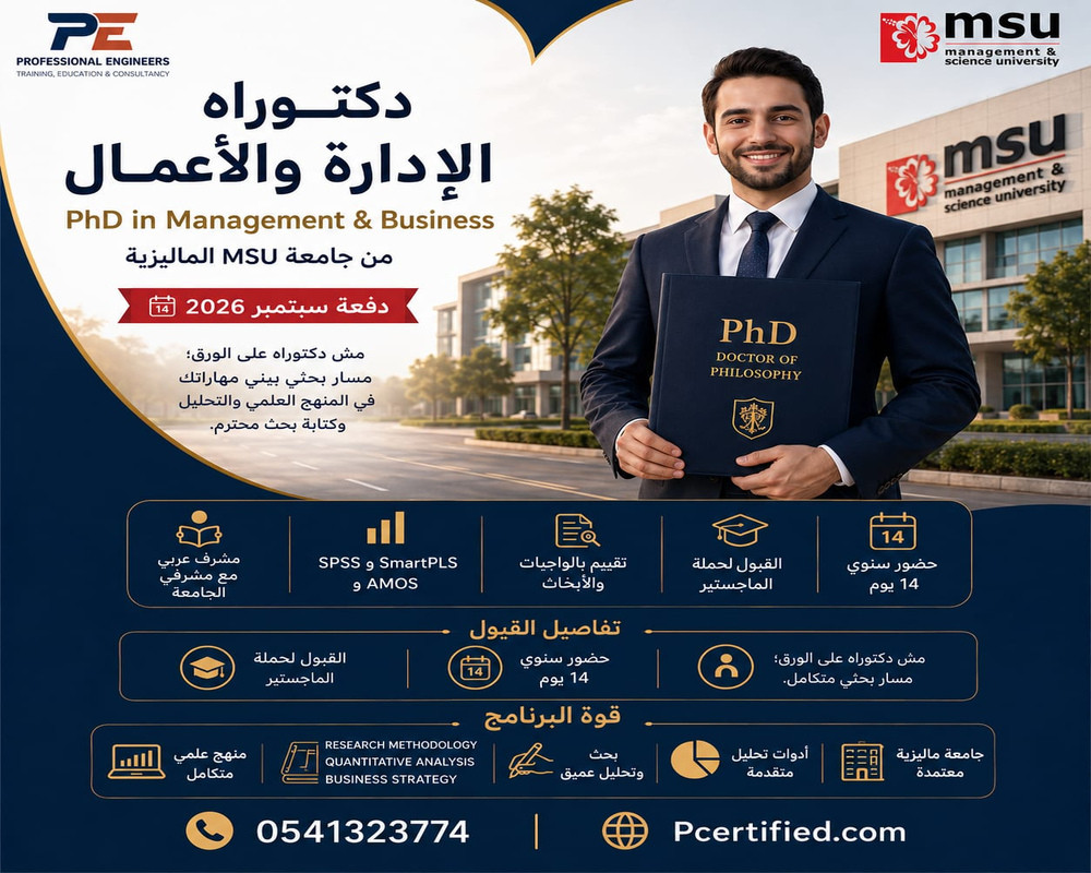 برنامج الدكتوراه الأكاديمي في الإدارة و الأعمال (PMB)